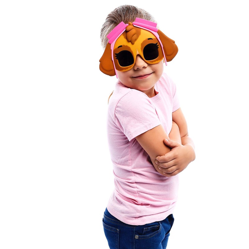 Sun-Staches Paw Patrol Official Skye Sunglasses Costume Accessory, UV400 Lenses, Signature Pink Aviation Goggles Mask, One Size Fits Most - Image 4